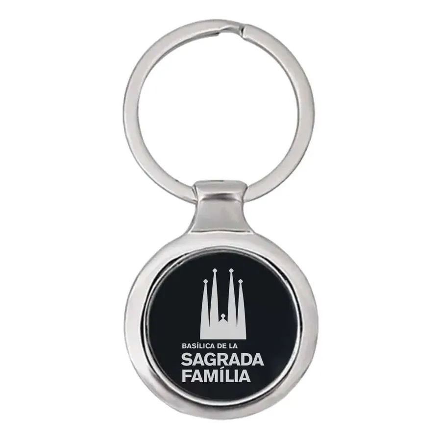 Fashionable Round Metal Keychain 2