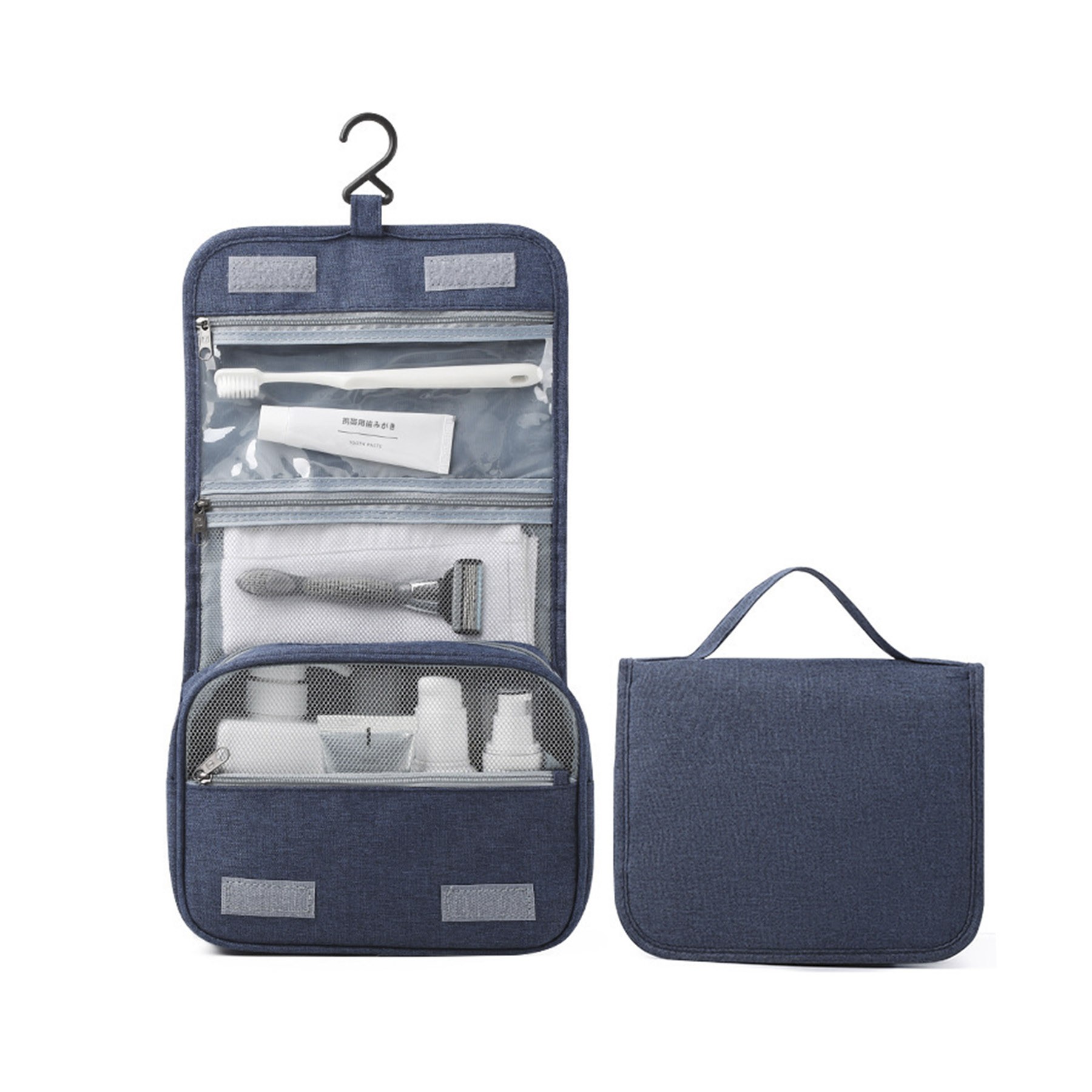 Hook Waterproof Foldable Travel Toiletry Bag 2