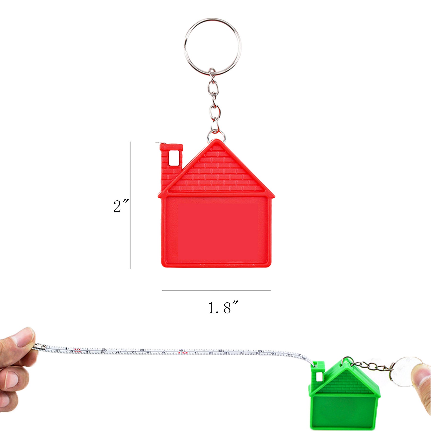 House Shaped Measure Tape Keychain 5