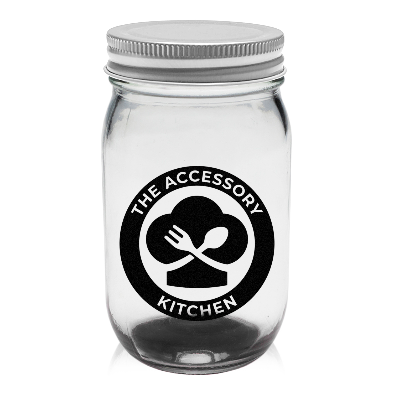 16 oz. Mason Jar Storage Container (1 Color Imprint) 3