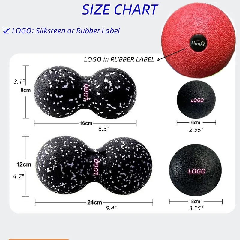 Foam Peanut Massage Ball Pressure Point Tool Yoga Prop 1