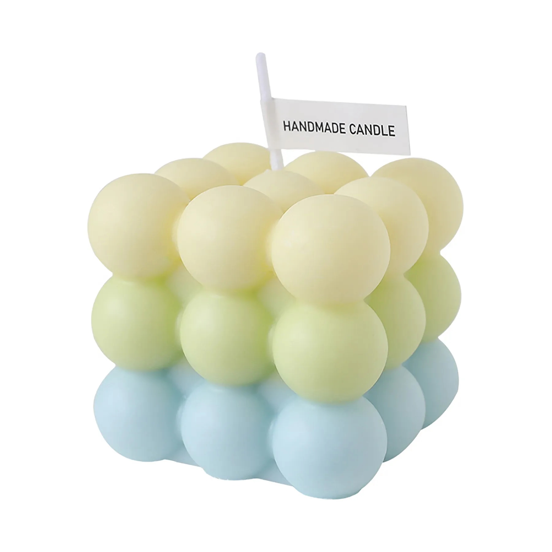 Cube Soy Wax Bubble Candles 4