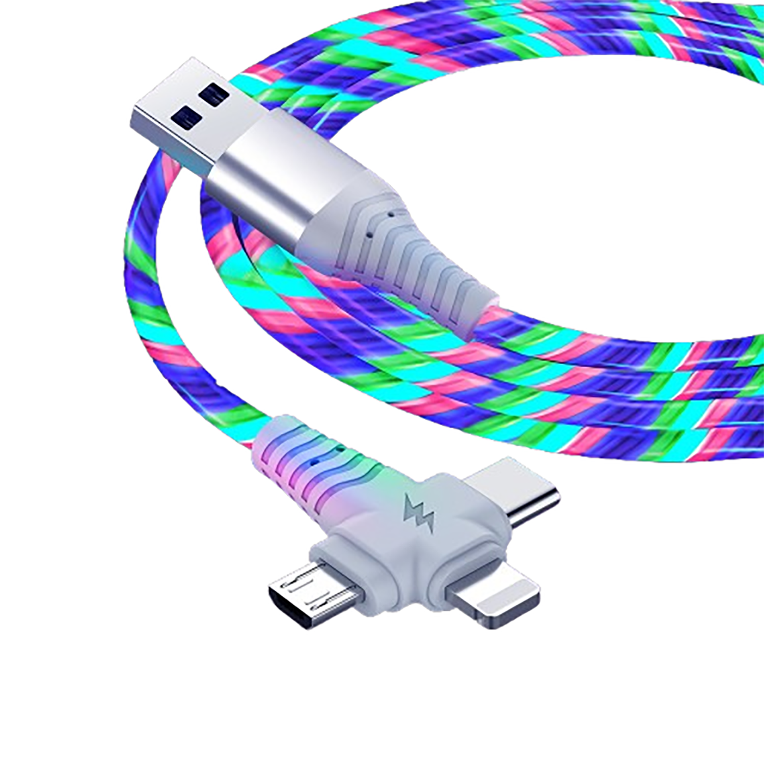 Three in one Glowing Data Cable 3