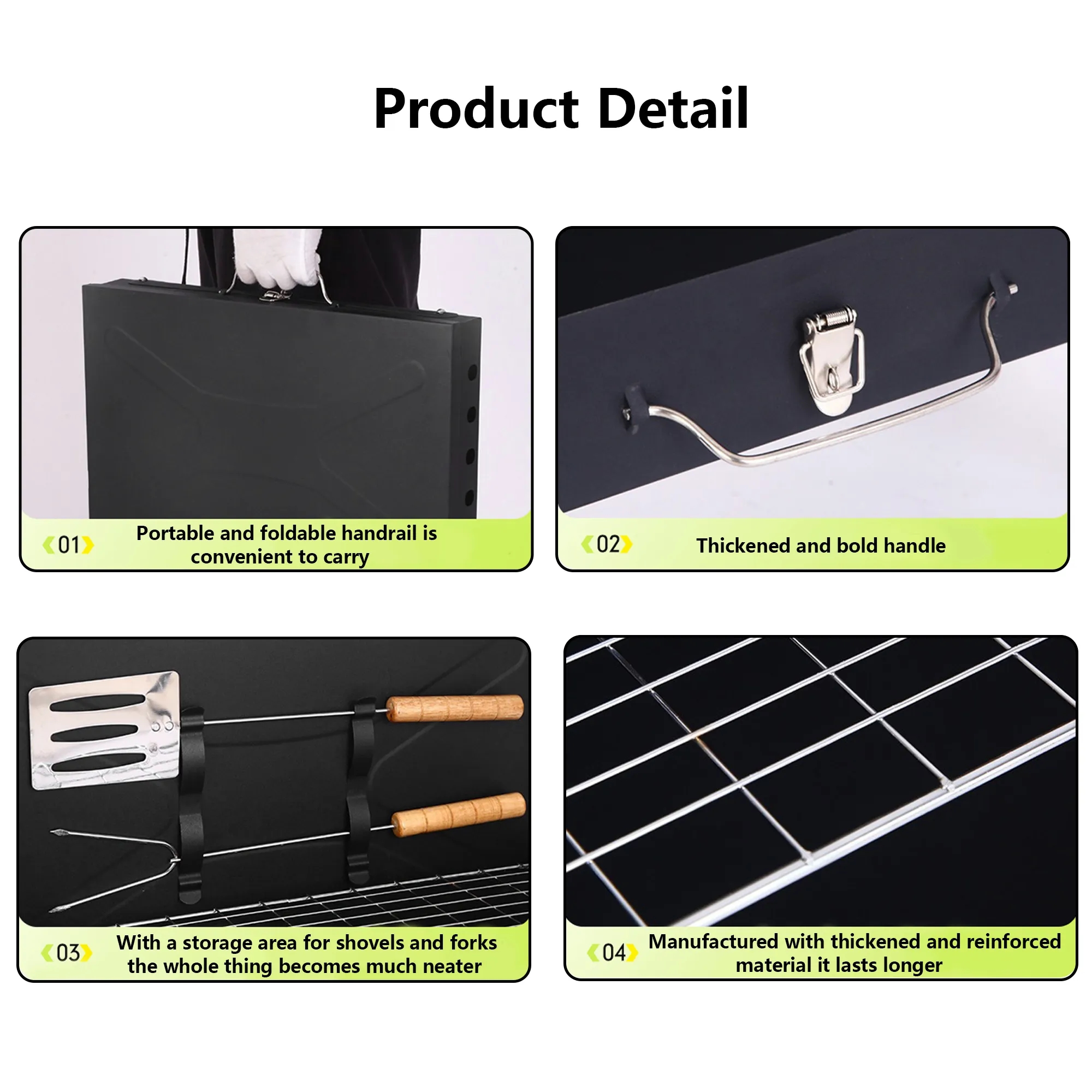 Foldable And Portable Barbecue Grill 4