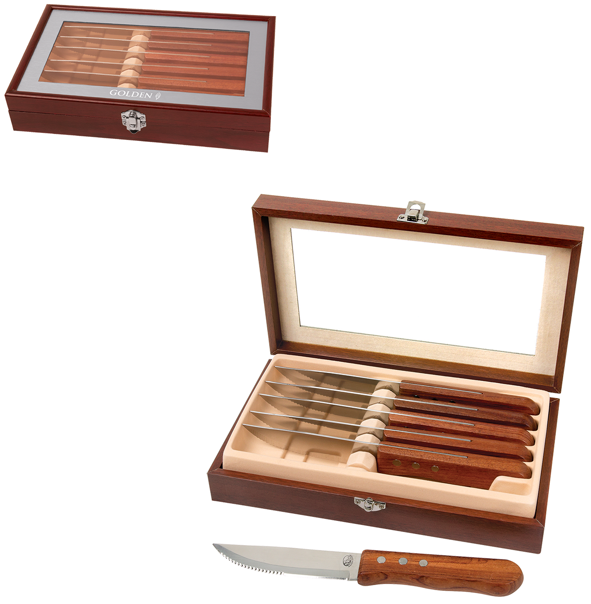 Niagara Cutlery™ Rosewood 6-Piece Steak Knife Set 13