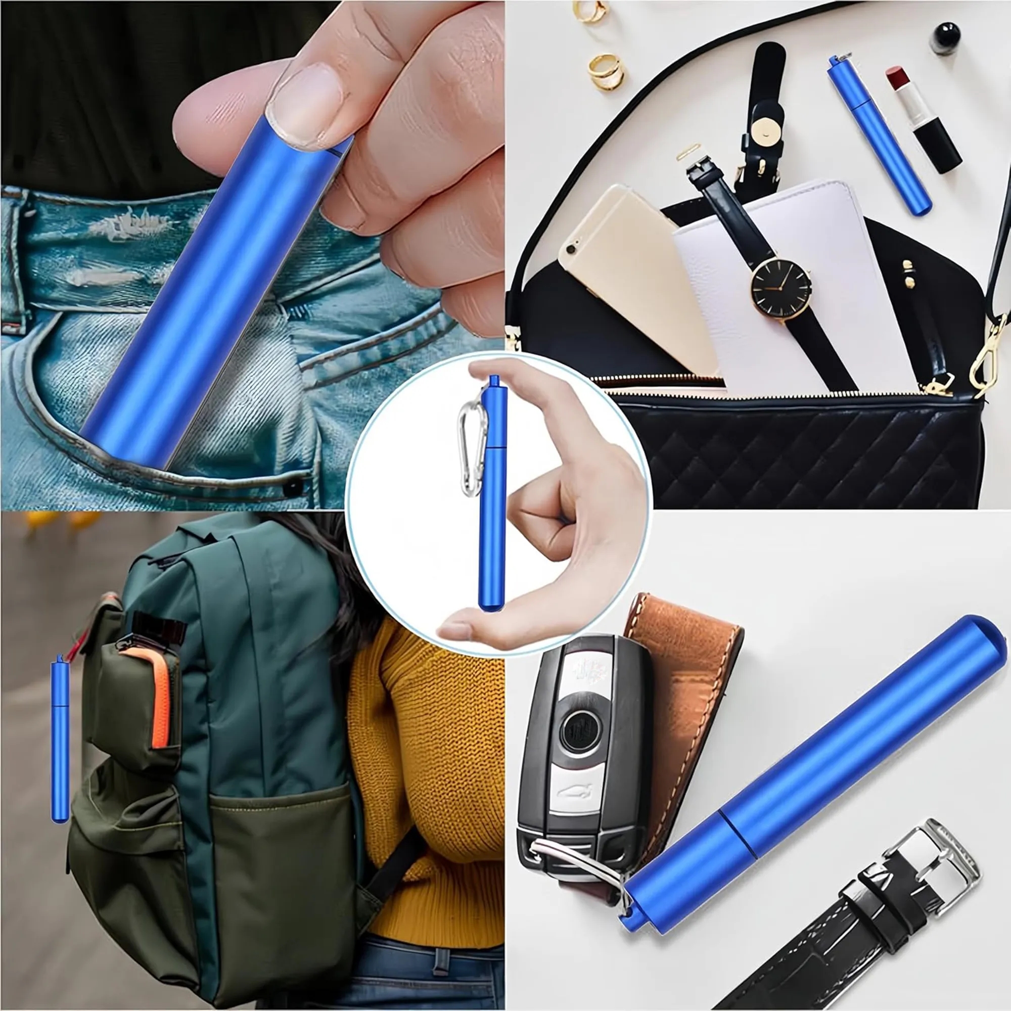 Portable Folding Straw Set 5