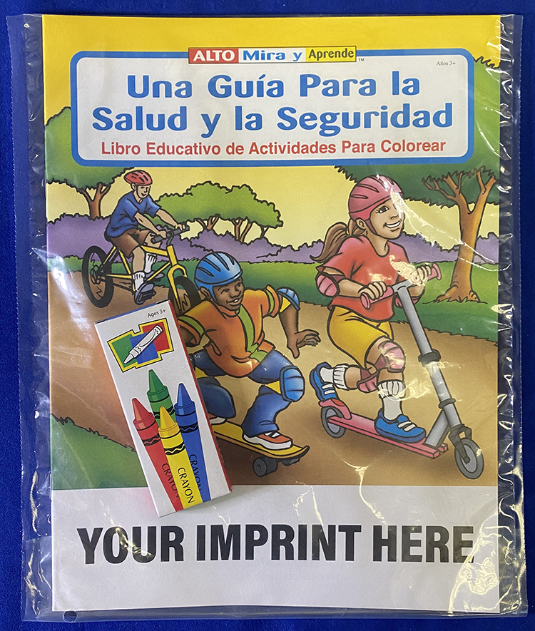 COLORING SET - A Guide to Health and Safety (Spanish) Coloring Book Fun Pack 1