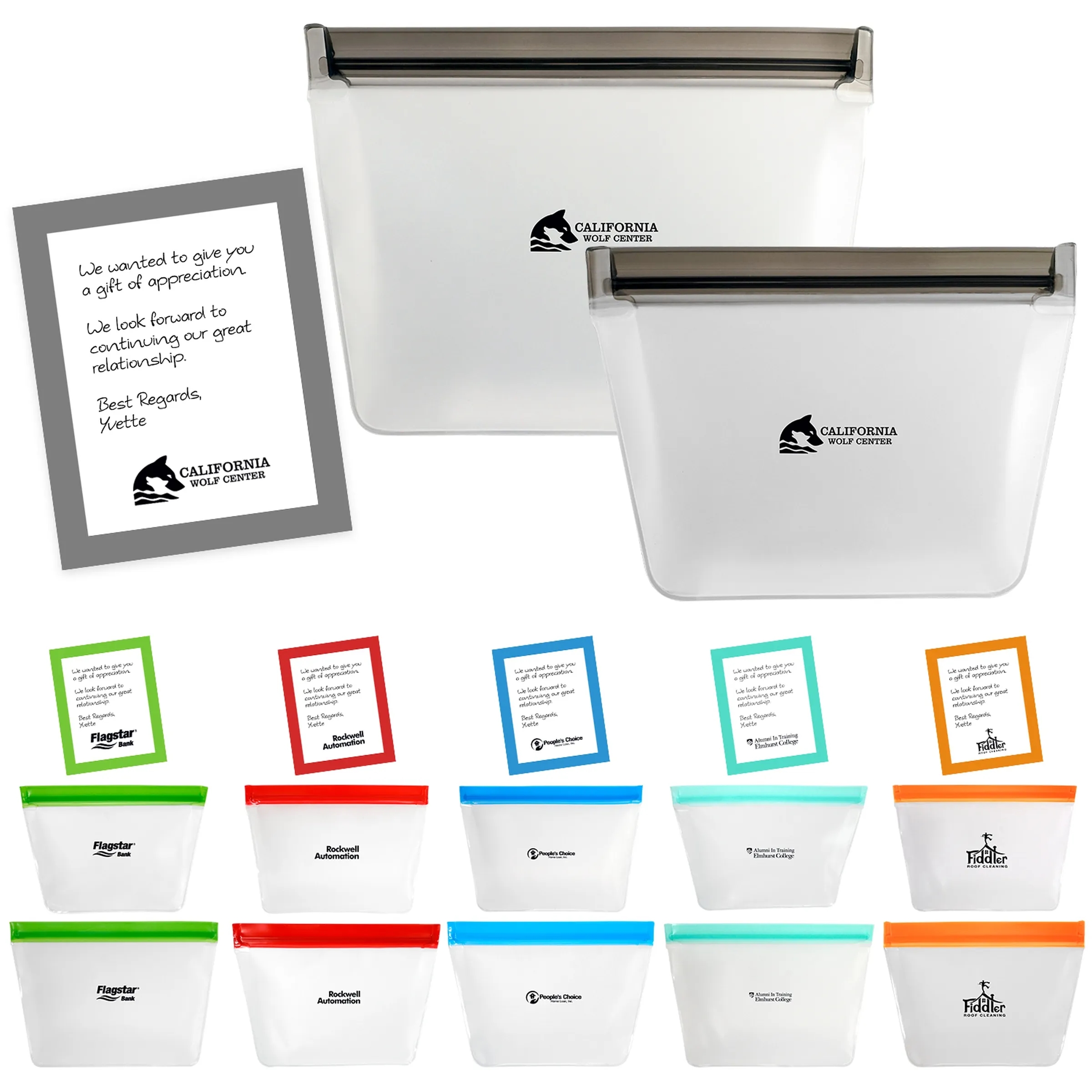 REUSABLE STORAGE BAG APPRECIATION SET