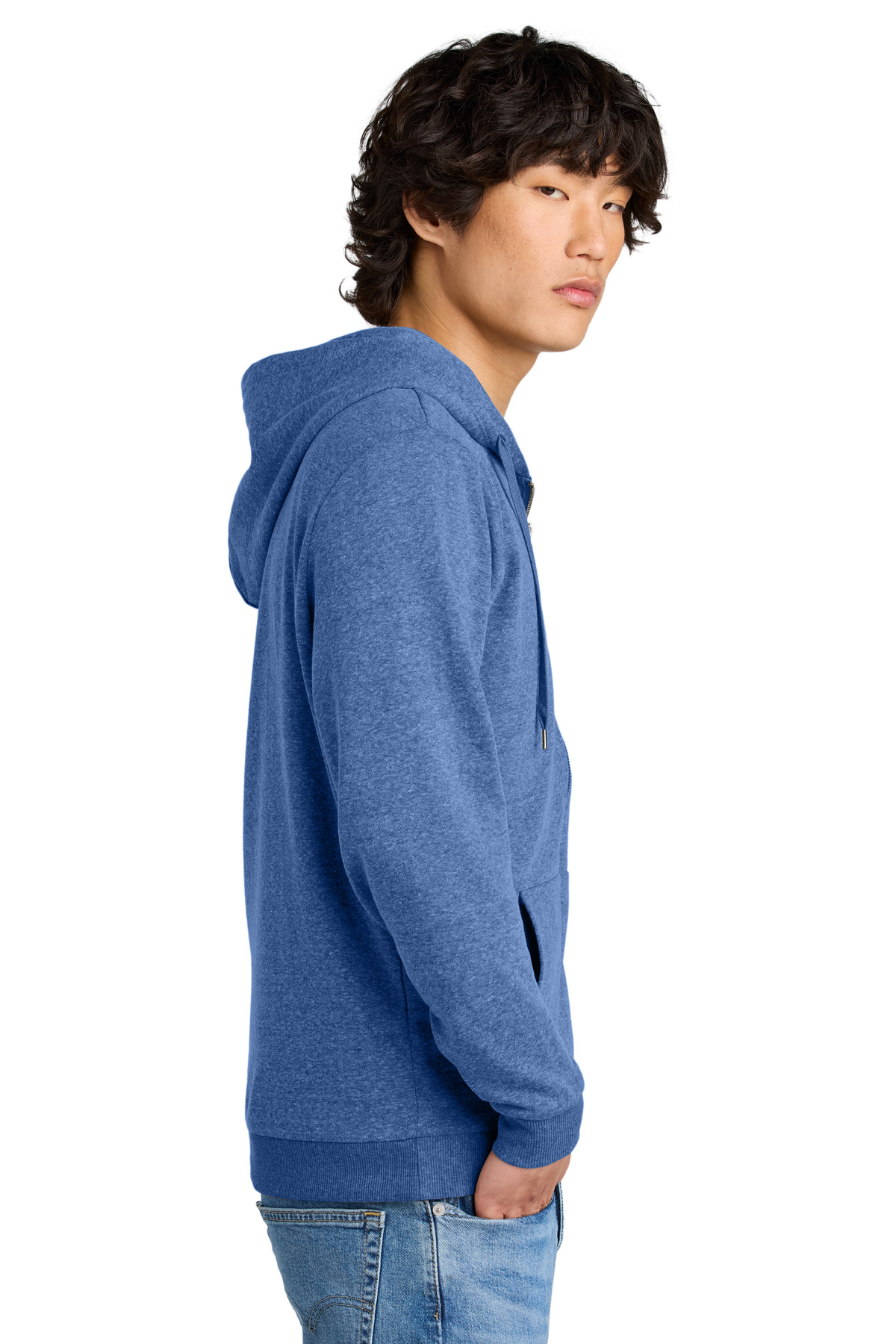 District Perfect Tri Fleece Full-Zip Hoodie DT1302 42