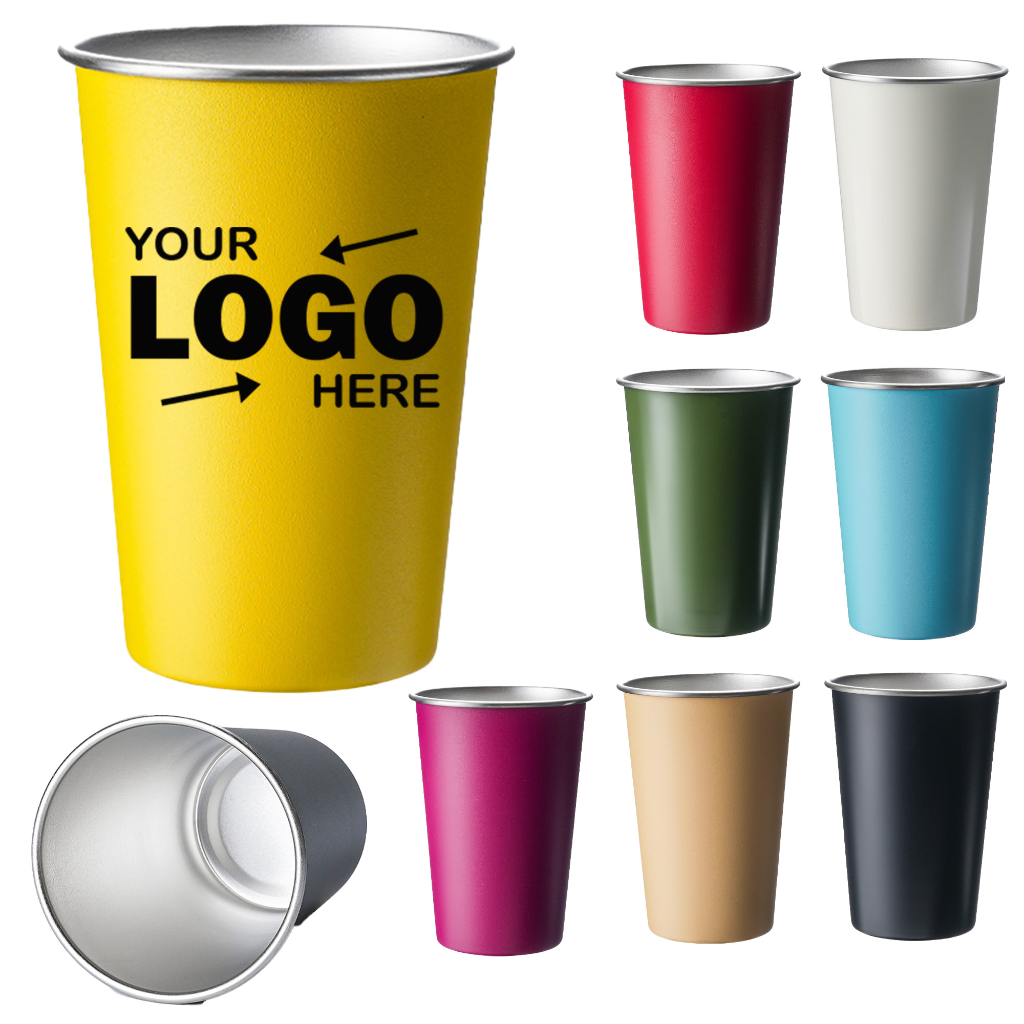 Custom Logo Multi-Color 304 Stainless Steel Mug 2