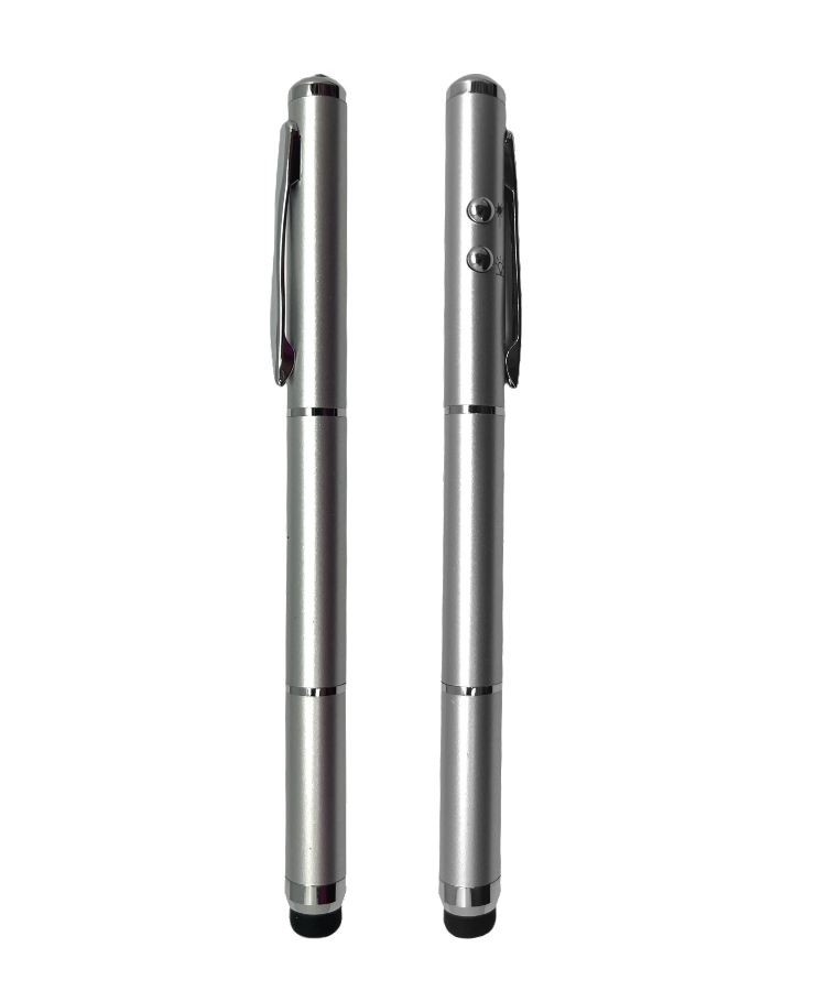 Union Printed - Metal Ballpoint Laser-Light Pen w/ Stylus 2