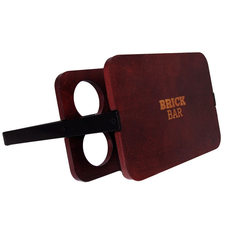 Wood 6 Pack Beverage Carrier 5