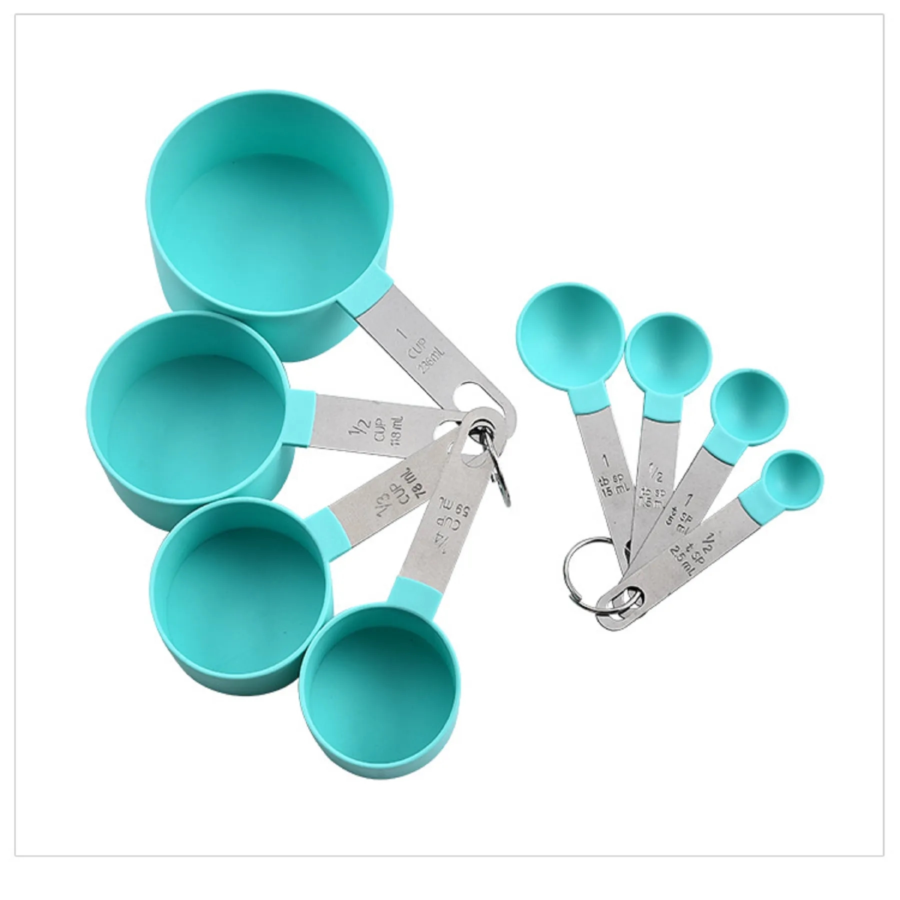 8 Measuring Cups with Spoons Set 3