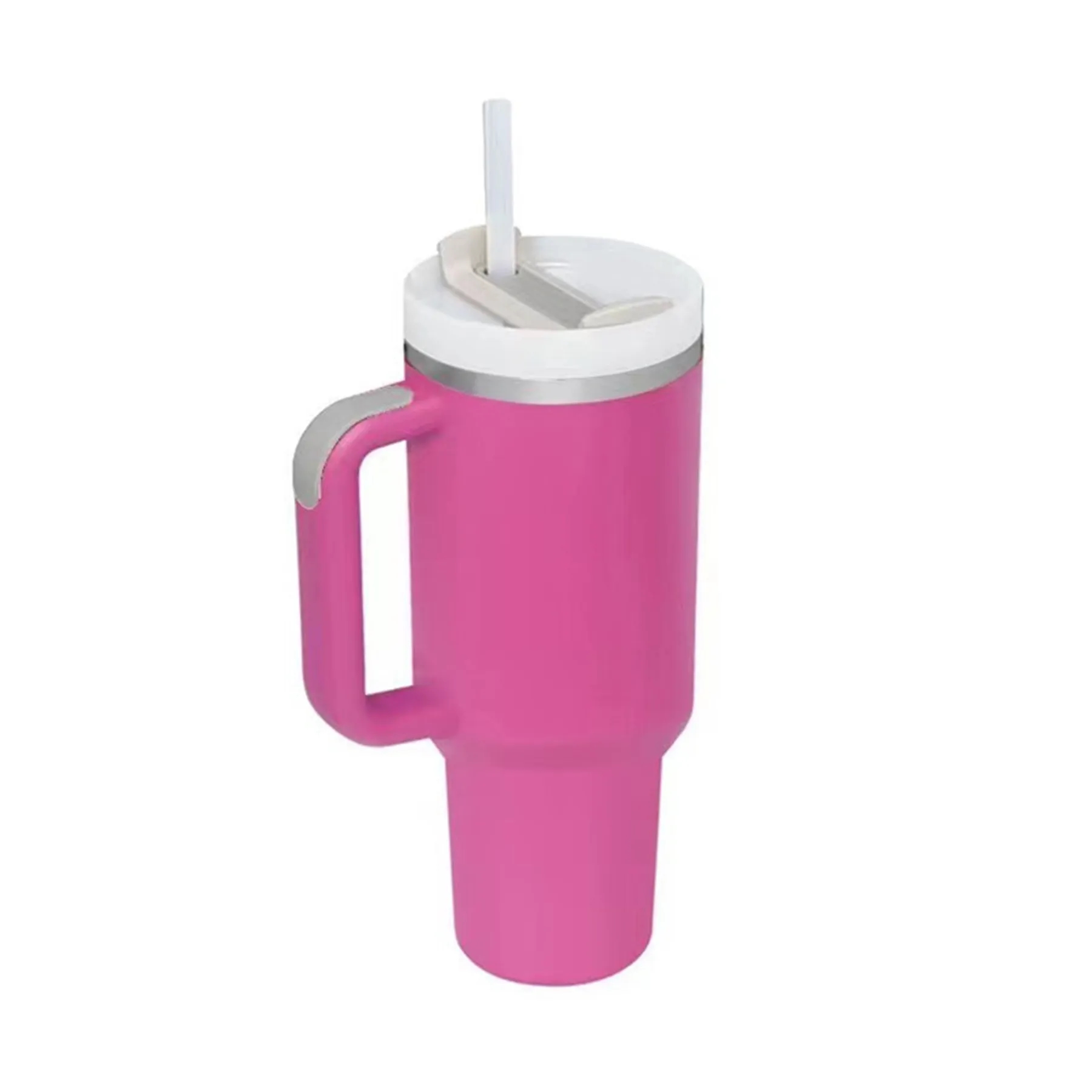 40 Oz. Insulated Travel Tumbler with Handle and Straw 12