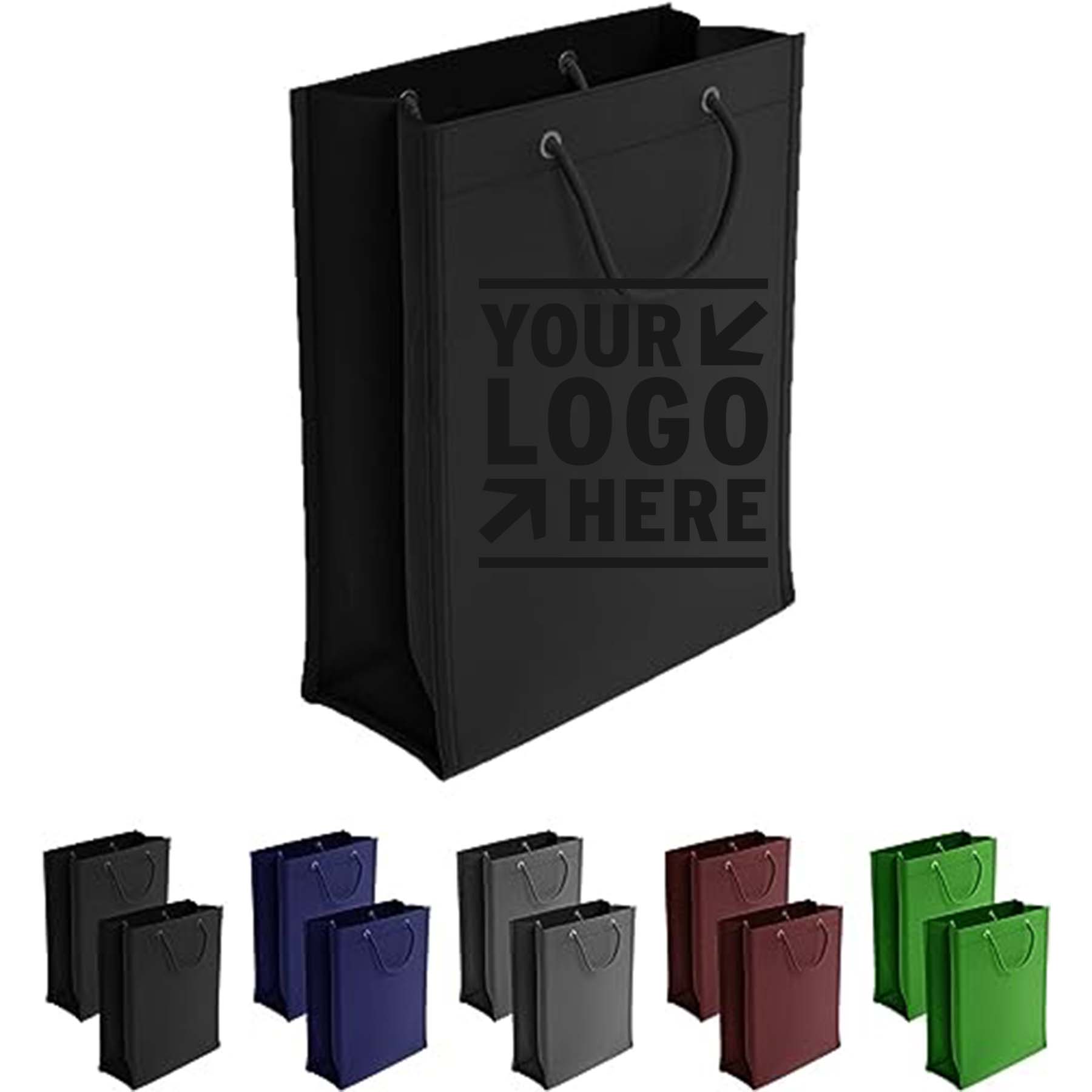 Medium Non-Woven Foldable Collapsible Design Stands Upright Shopping Tote Reusable Gift Bag 2