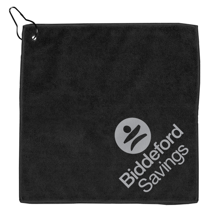 "THE WEDGE" Recycled RPET 300 GSM Heavy Duty Golf Towel - 12" W x 12" H 27