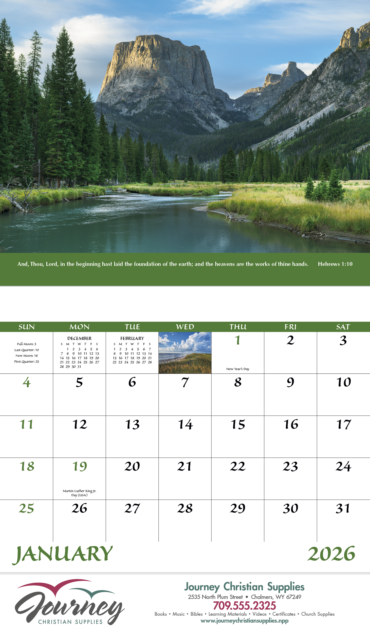 Good Value™ Everlasting Word - Stapled Calendar 21