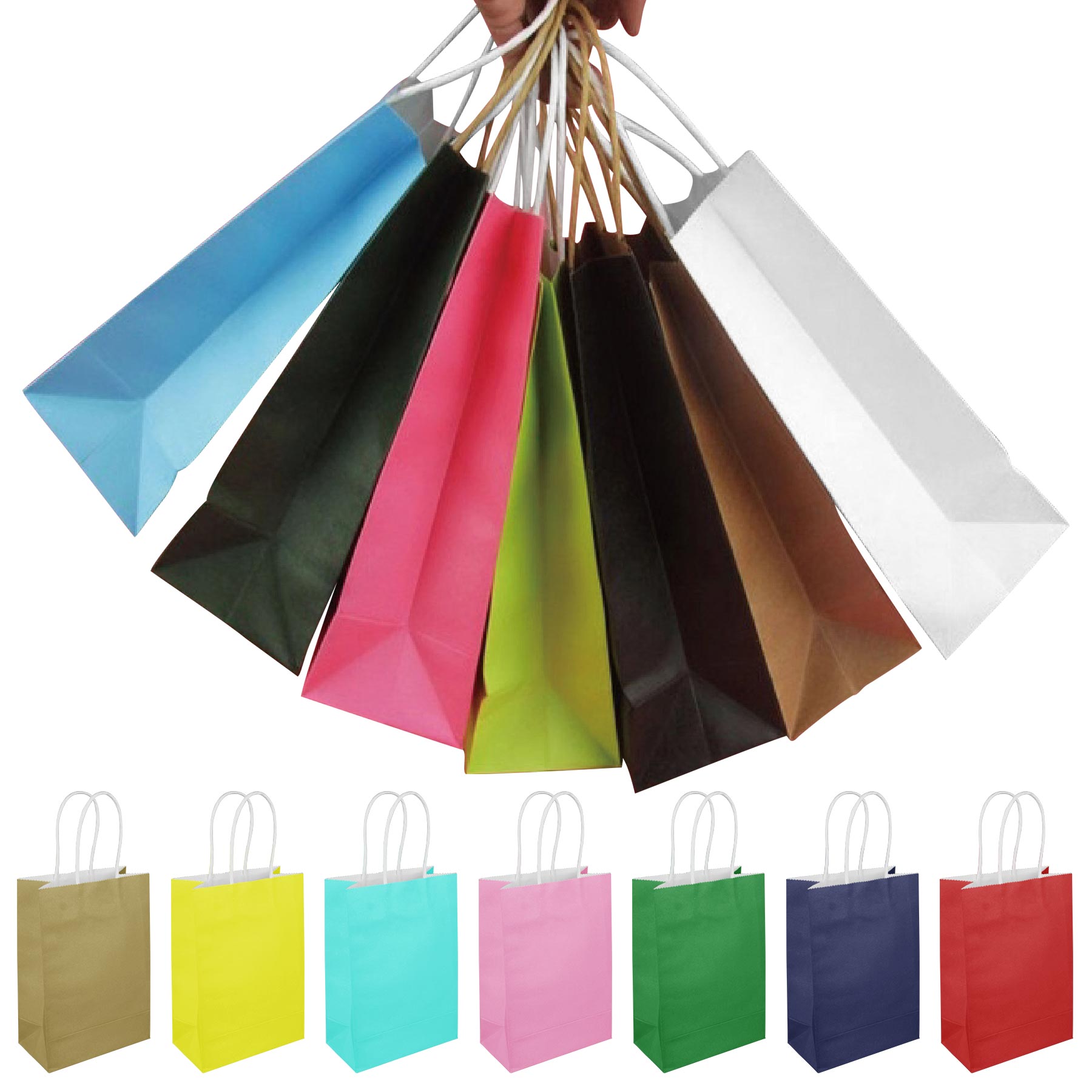 White Kraft Paper Shopping Bag 1