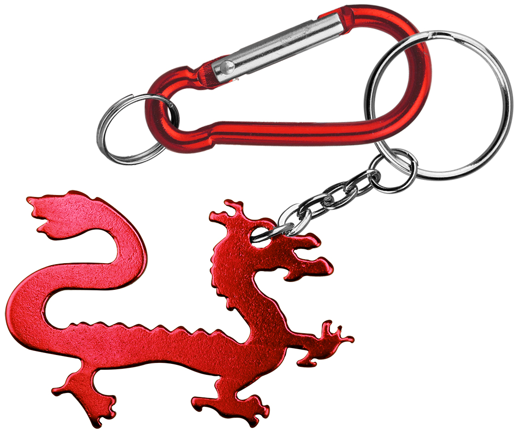 Dragon Shape Bottle Opener with Key Chain & Carabiner 4