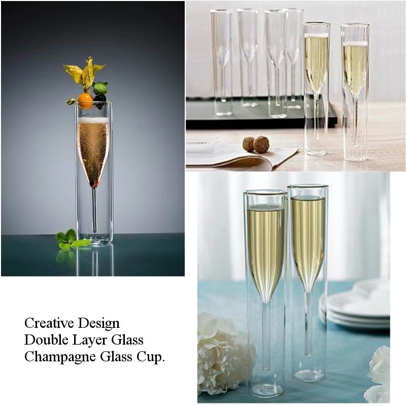 Custom 3.4 oz Double-Walled Champagne Flute 8