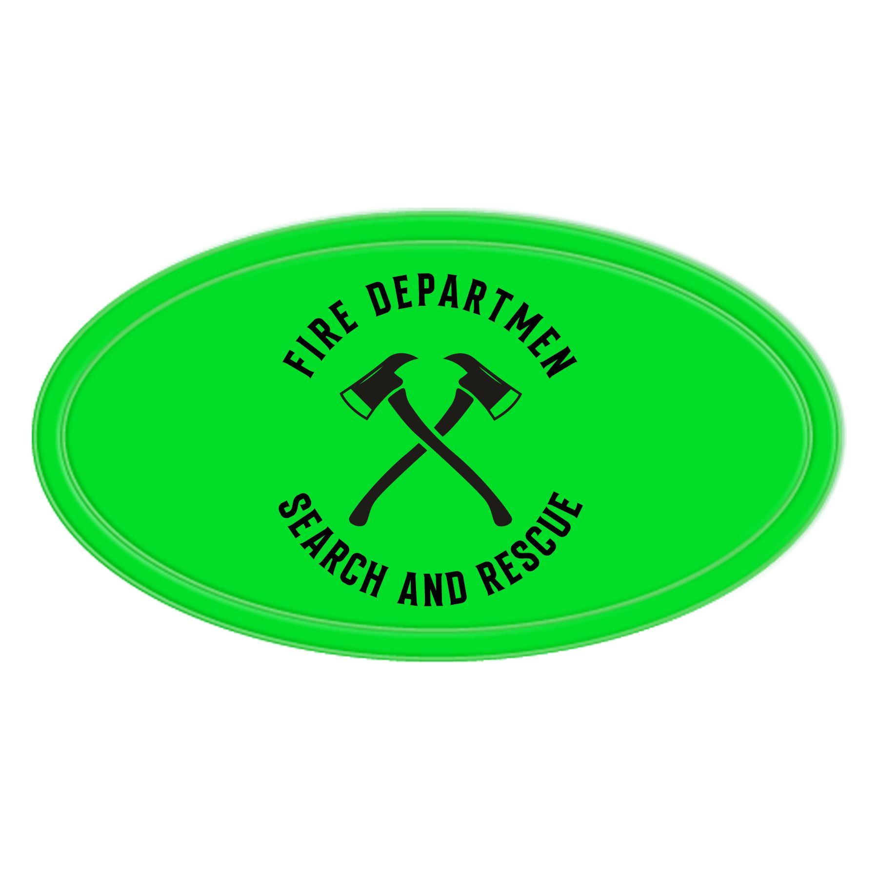 Reflective Oval Shape Sticker 4