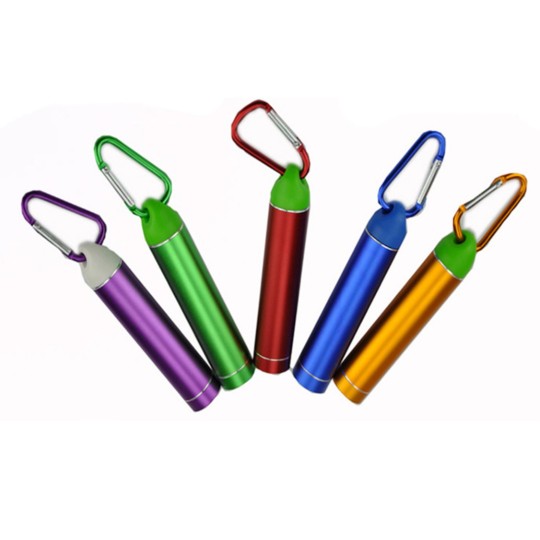Portable Cylinder Mini Carabiner 2000 mAH Power Bank 2