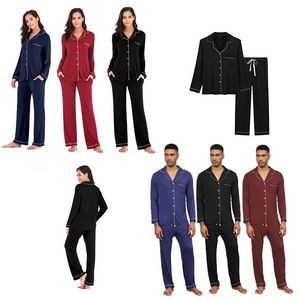 Modal Pajamas Two-Piece Soft PJs Sets For Men And Women 3