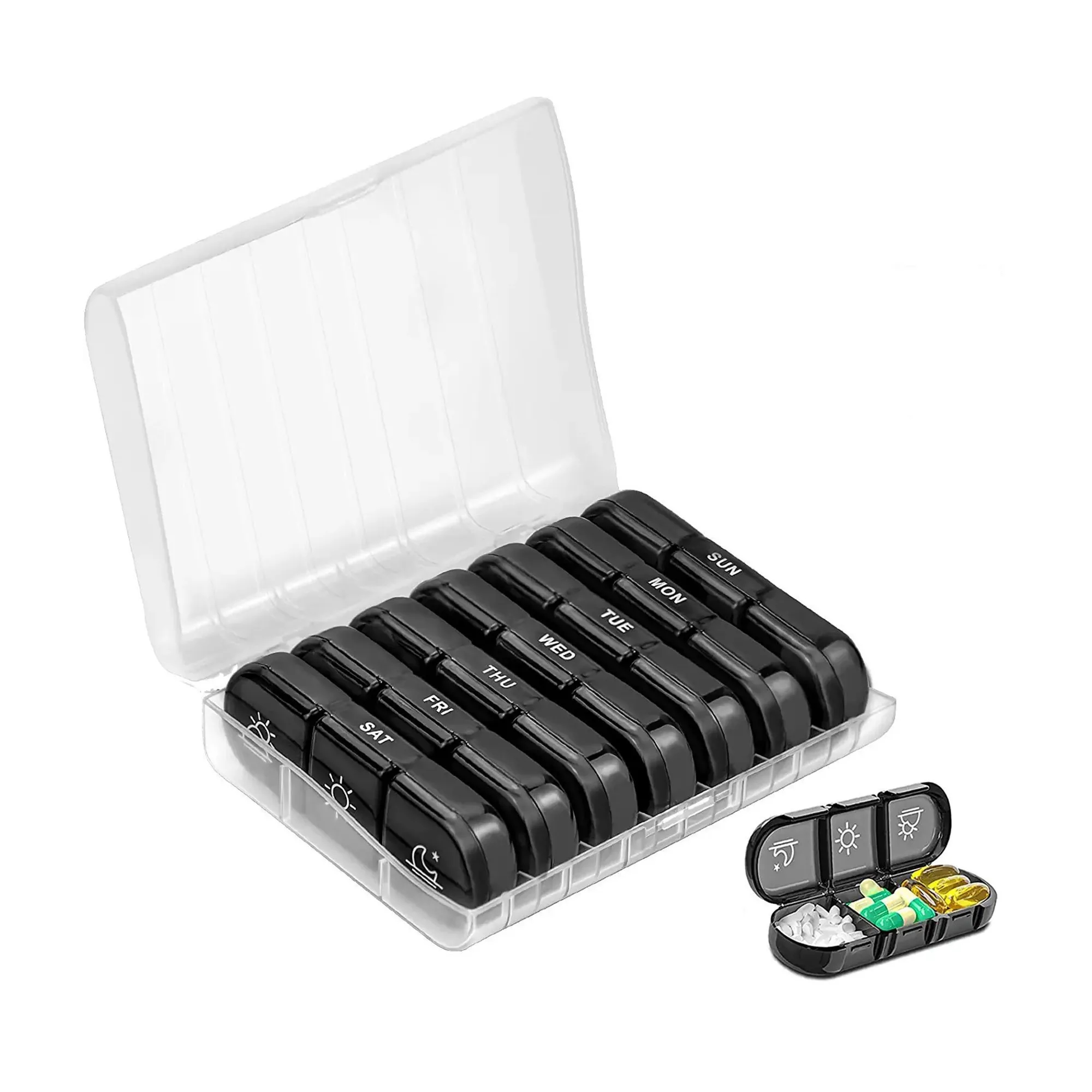 21-Compartment Pill Box For Seven Days Of The Week 5