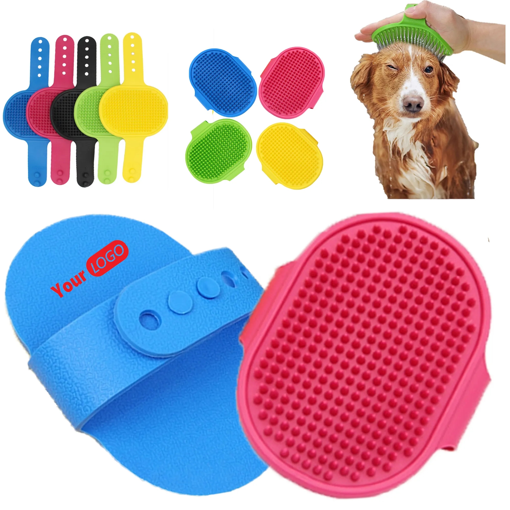 Silicone Cleaning Supplies Pet Bath Brush 4