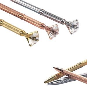 Twisted Action Metal Pen With Diamond 17