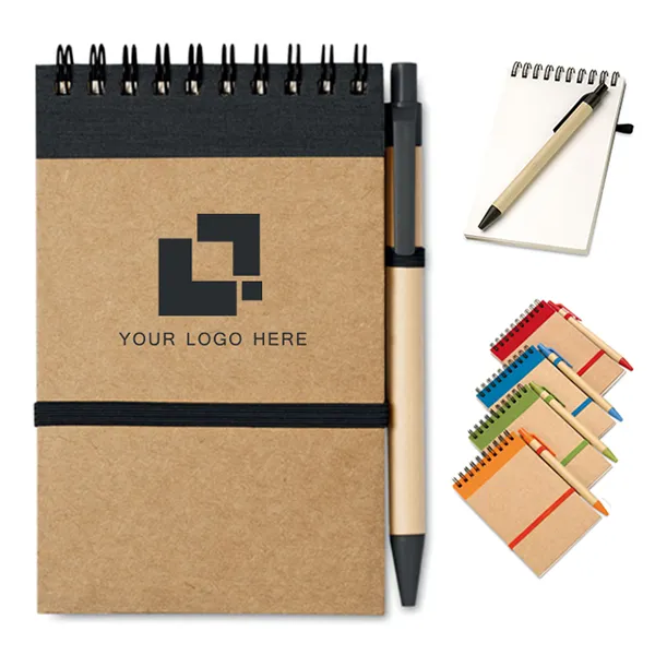 Recycled Spiral Notepad With Pen 4