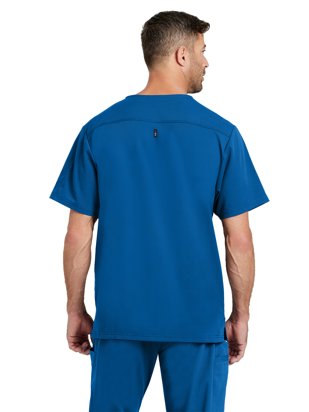 Grey's Anatomy Spandex Stretch - Men's Two-Pocket V-Neck Murphy Scrub Top 42
