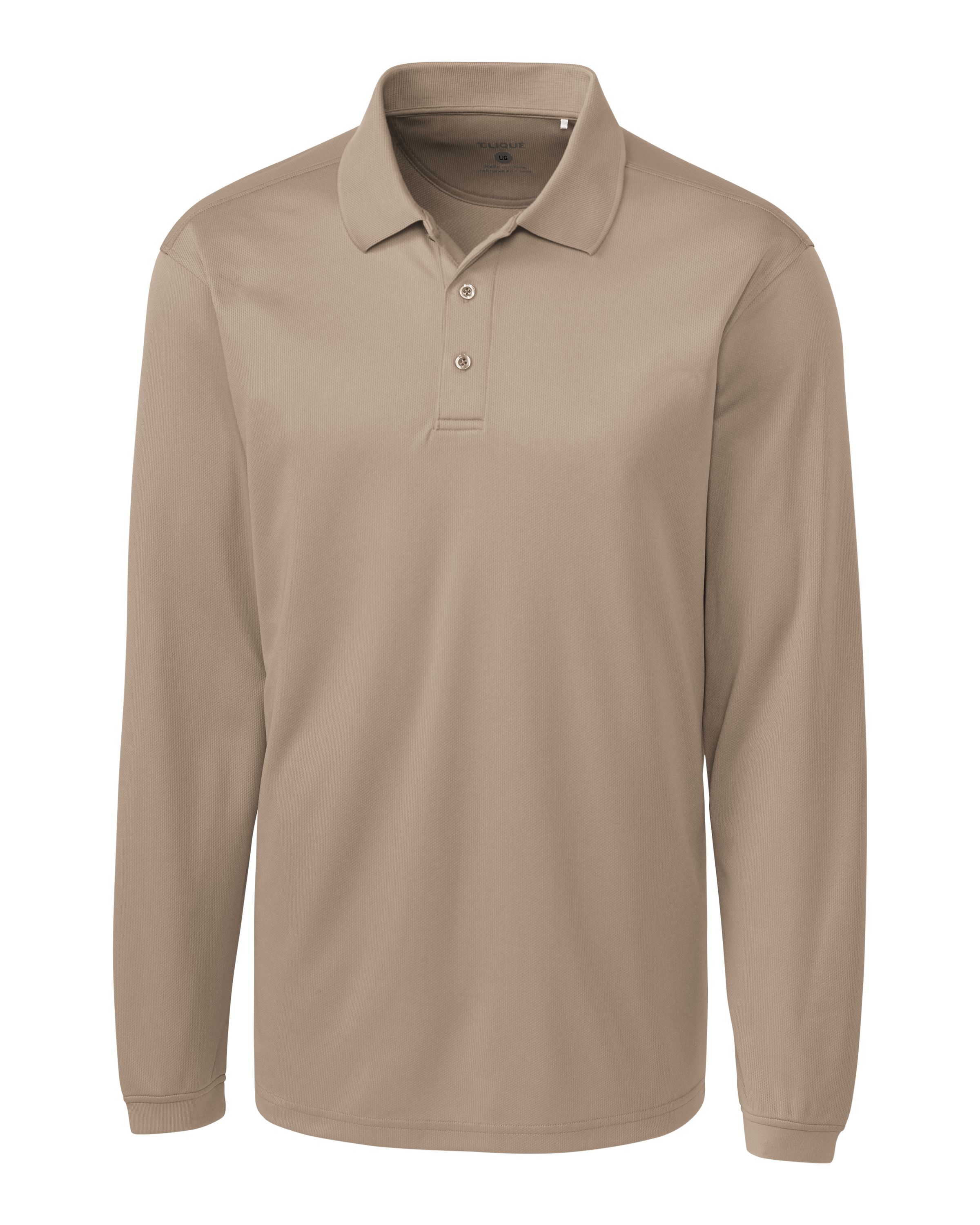 Clique Ice Pique Tech Mens Long Sleeve Polo 12