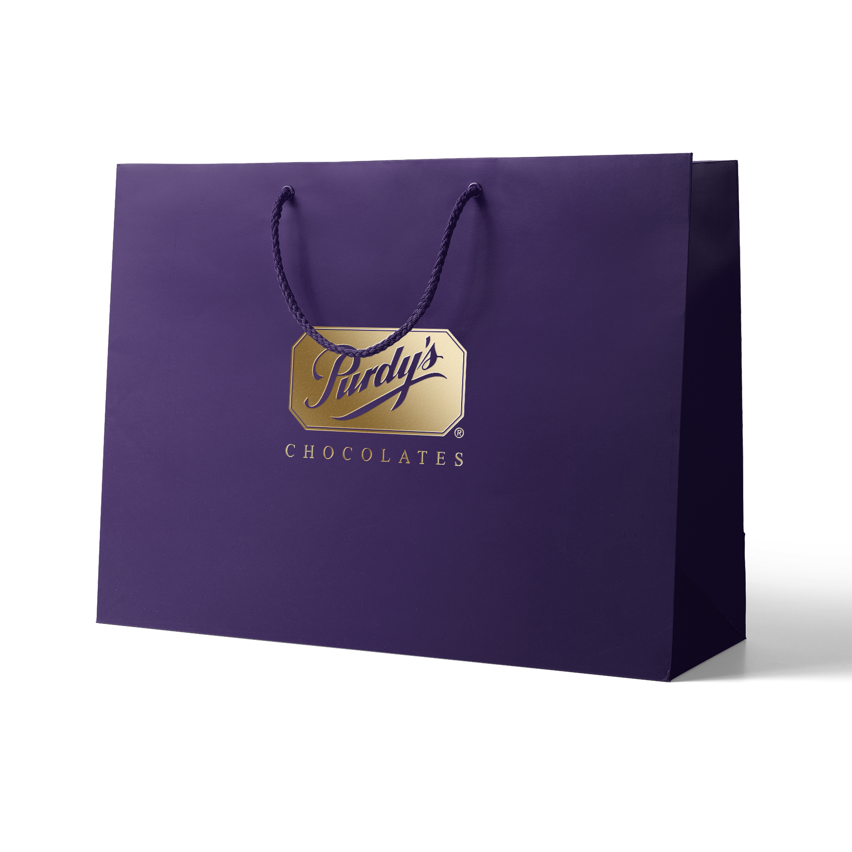210g C1S paper bag with foil imprint on all sides (16*12*6") 2