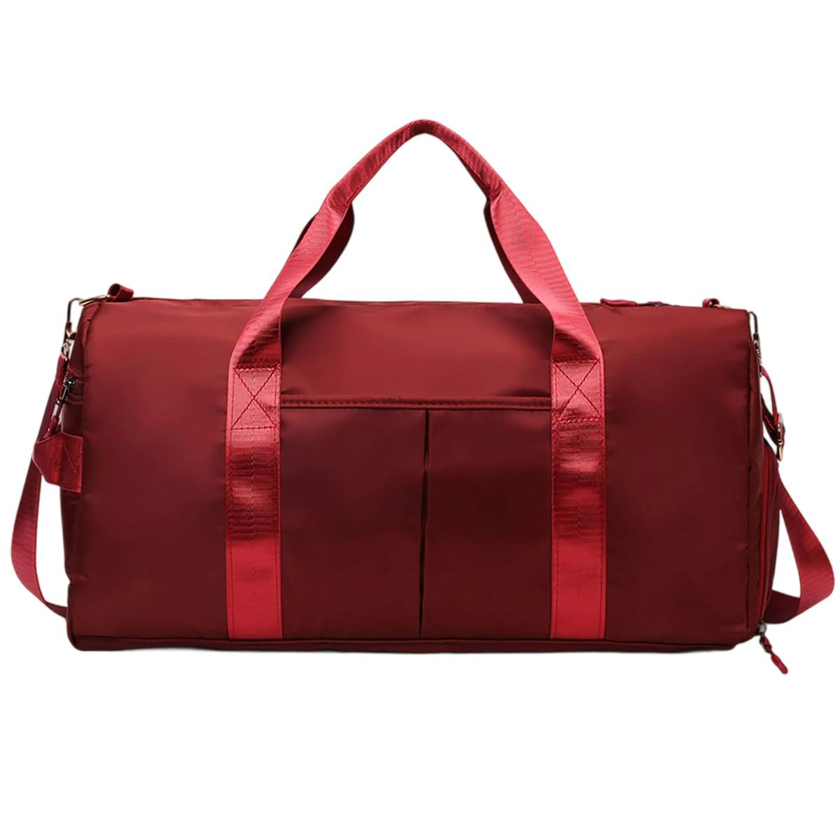 Workout Bag with Multiple Zippered Sections 5