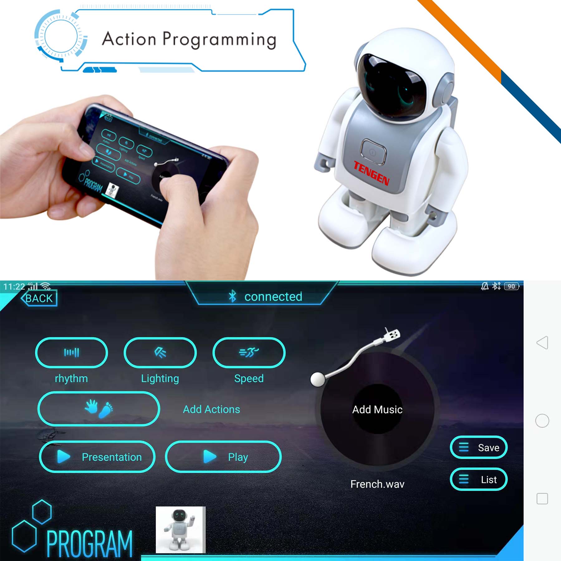 Rhythmic Robotic Bluetooth Speaker 8