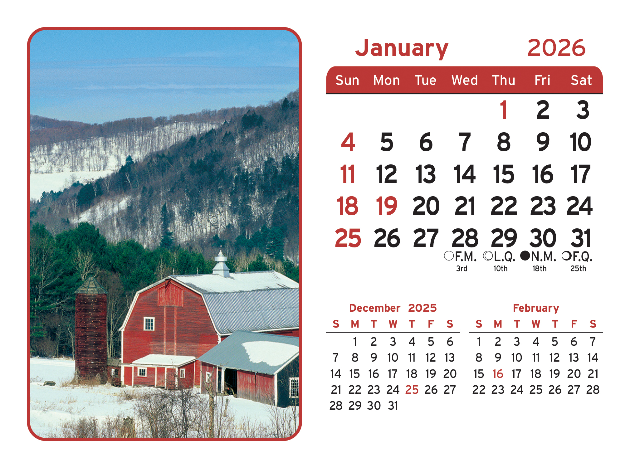 Monterey Desk Calendar 1