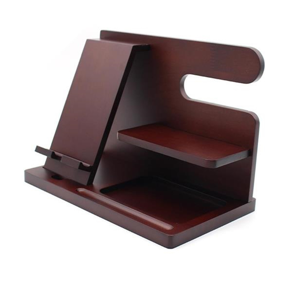 Bamboo Wood Multi-Functional Mobile Phone Holder 1