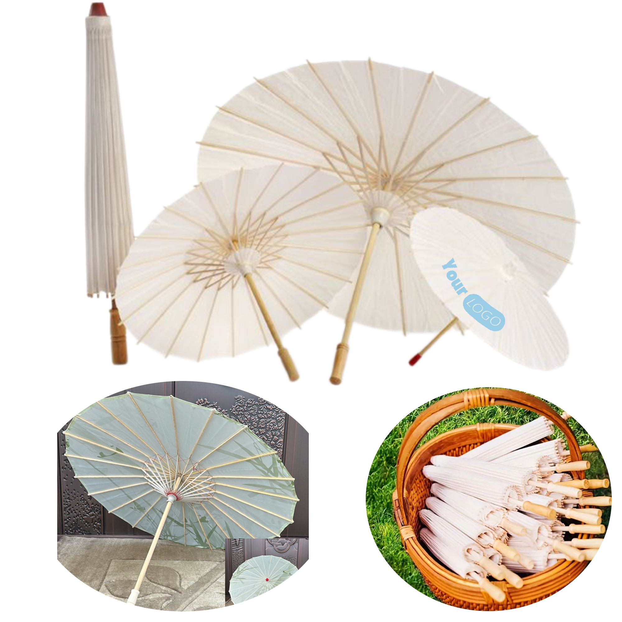 Handmade Retro Oil Paper Umbrellas Water Proof 1