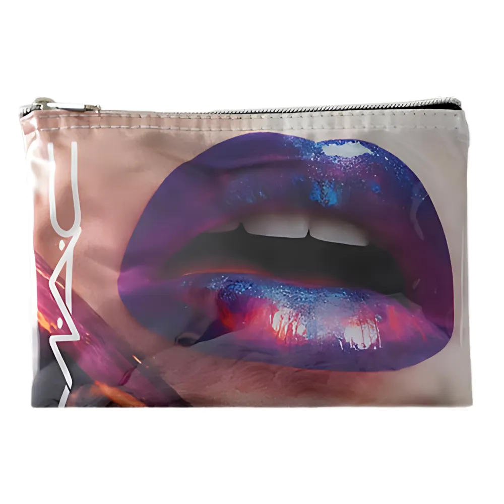 Zippered Pouch with Clear Vinyl Overlay 4