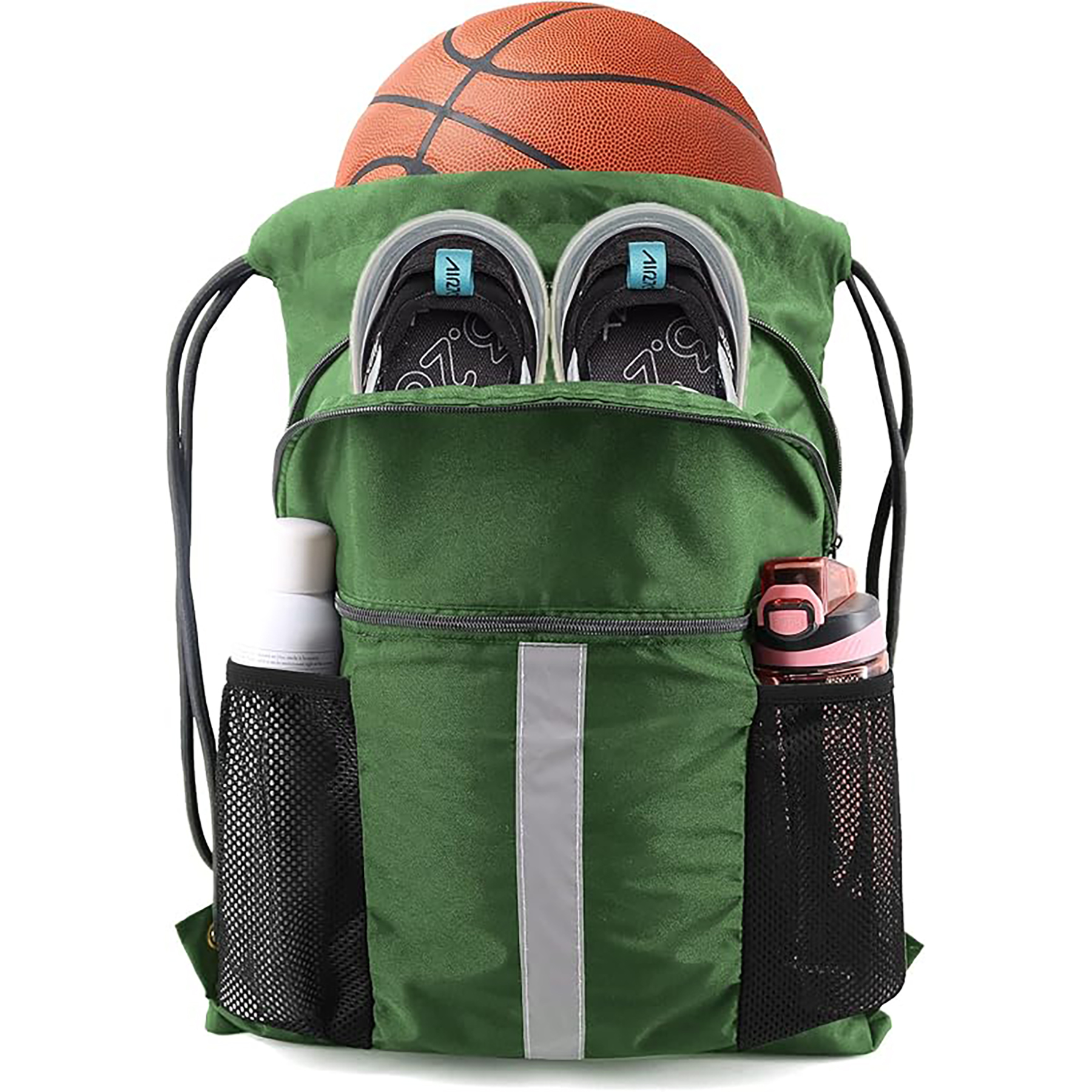 Drawstring Backpack with Shoe Compartment 8