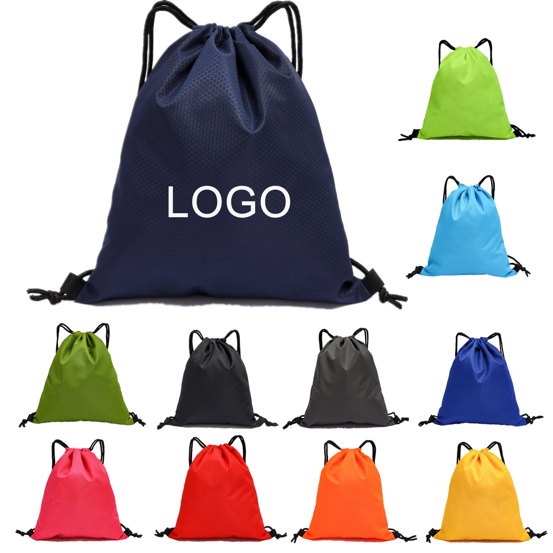 Waterproof Polyester Drawstring Backpack 5