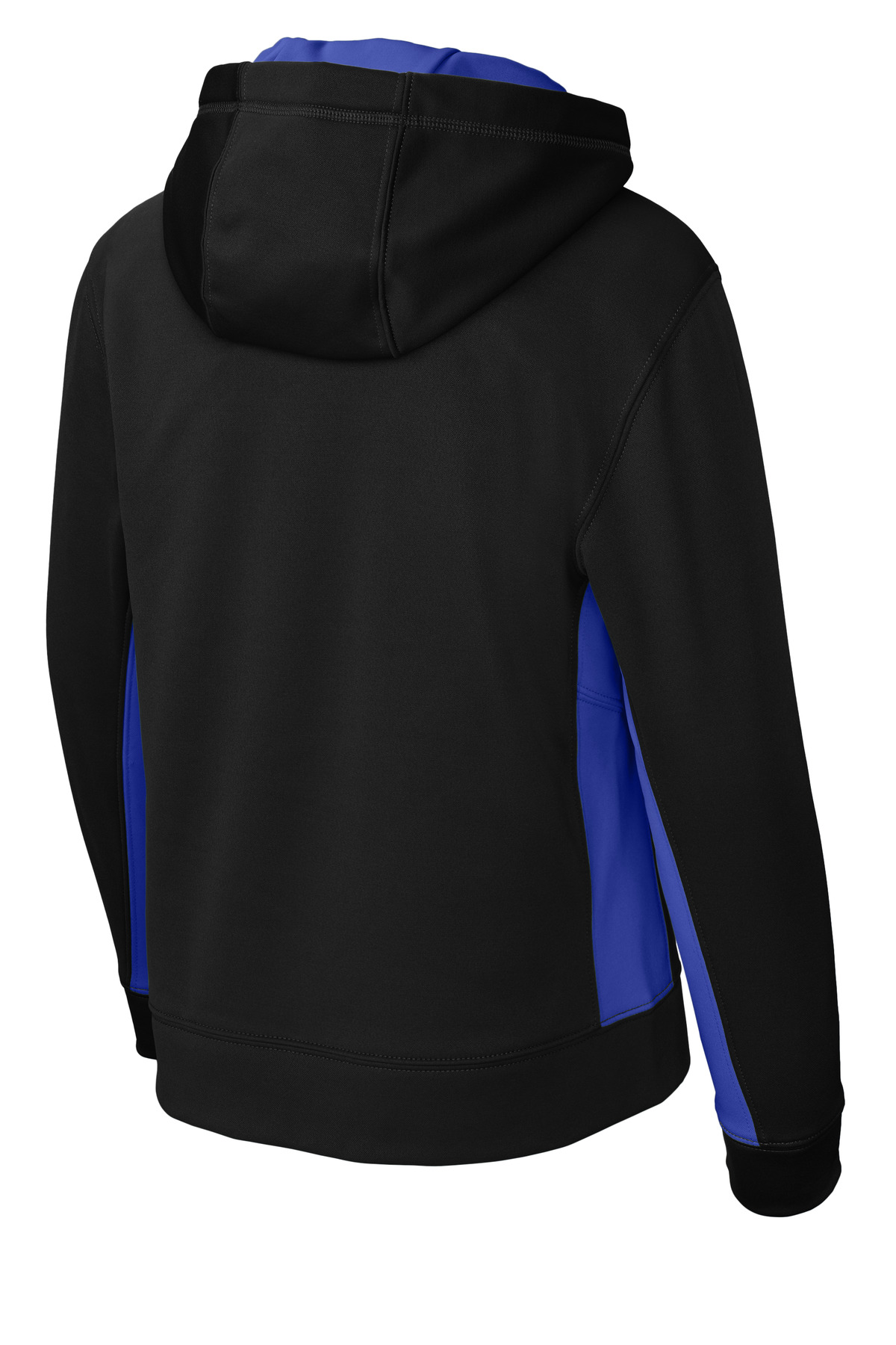 Sport-Tek Youth Sport-Wick Fleece Colorblock Hooded Pullover. YST235 1
