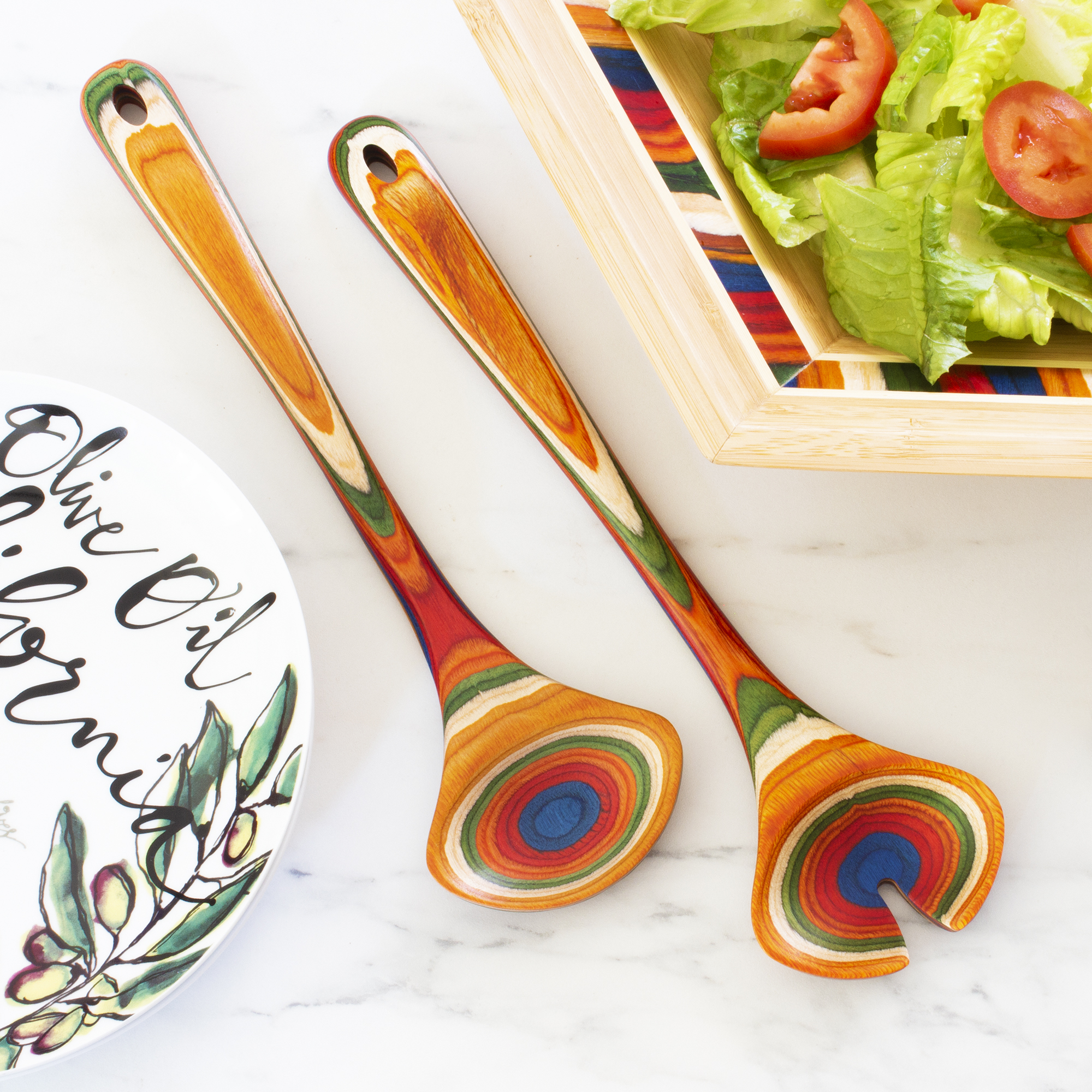 Baltique® Marrakesh Salad Servers 2
