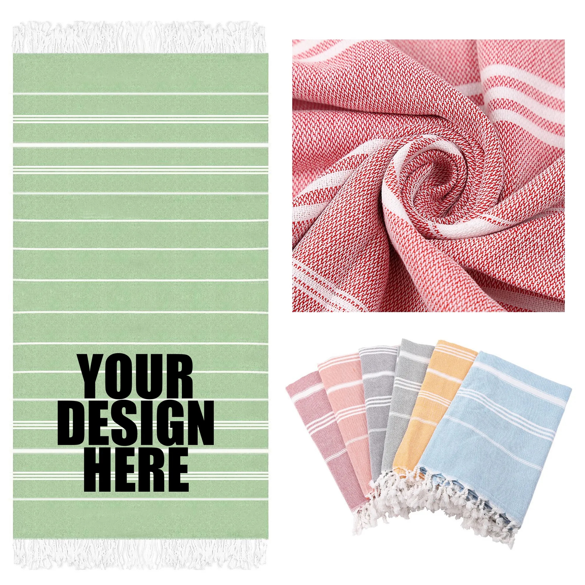 Turkish Fringe Beach Towel 2