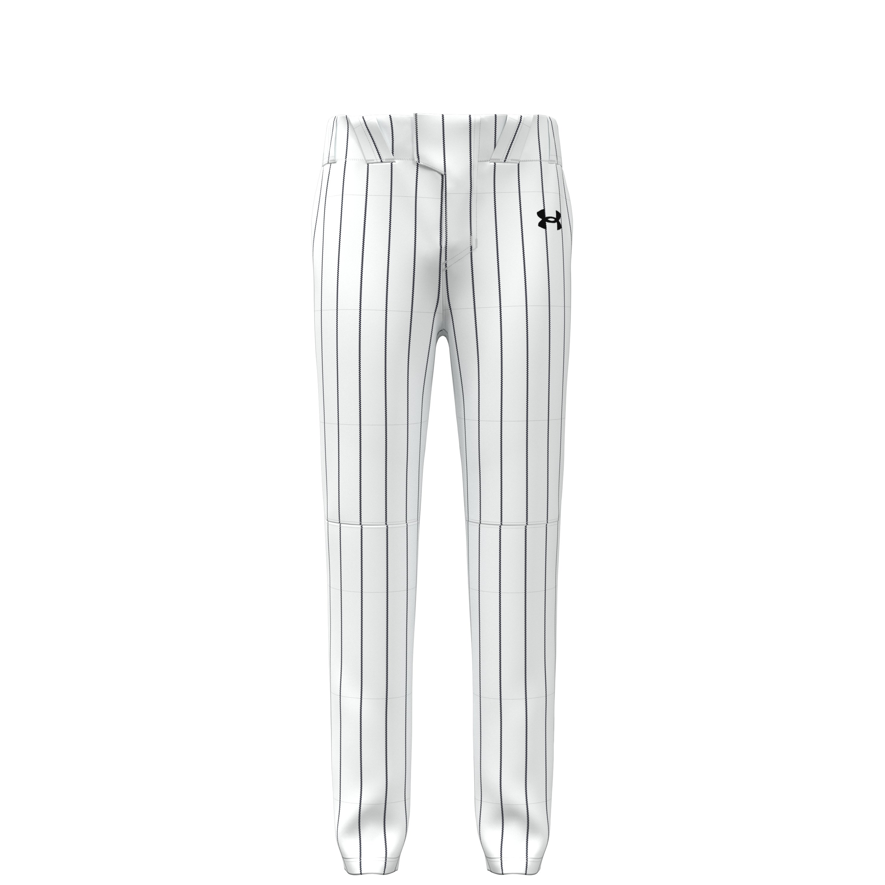 UA Utility Pro Pinstripe Tapered Boys' Baseball Pants 7