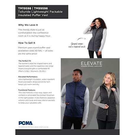 Women's TELLURIDE Packable Insulated Vest 135