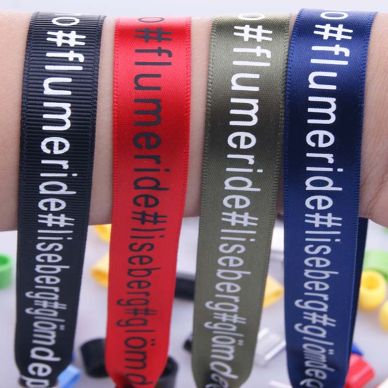 Sublimated Fabric Wristband Lanyard--13"X0.59" 2