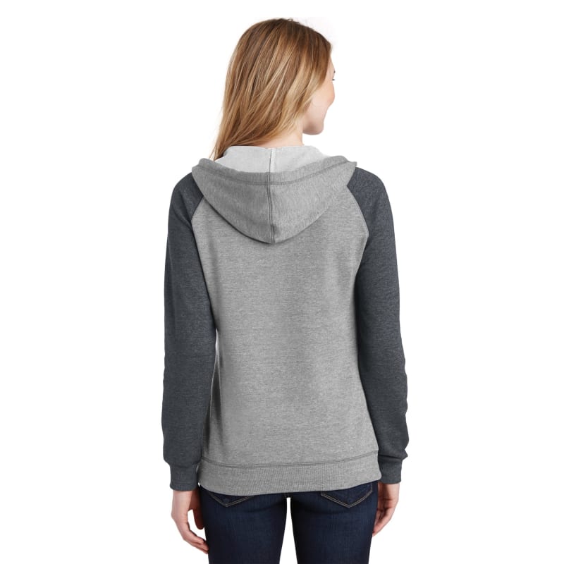 District Women's Lightweight Fleece Raglan Hoodie. 13