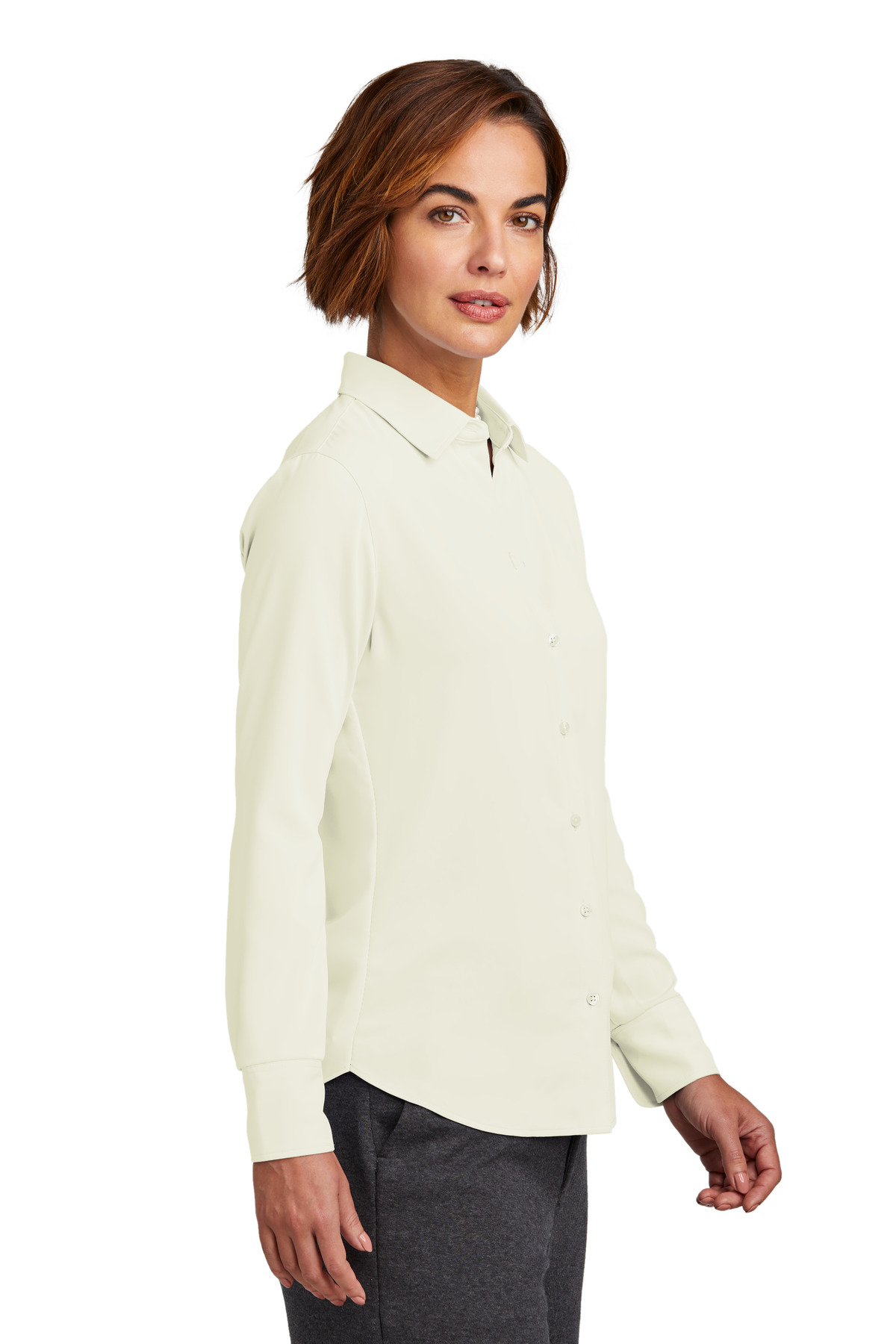 Brooks Brothers Women's Full-Button Satin Blouse BB18007 17